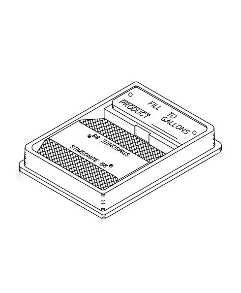 EBW&#xAE;&#x20;Product&#x20;identification&#x20;marker,&#x20;cast&#x20;iron&#x20;brass,&#x20;RED
